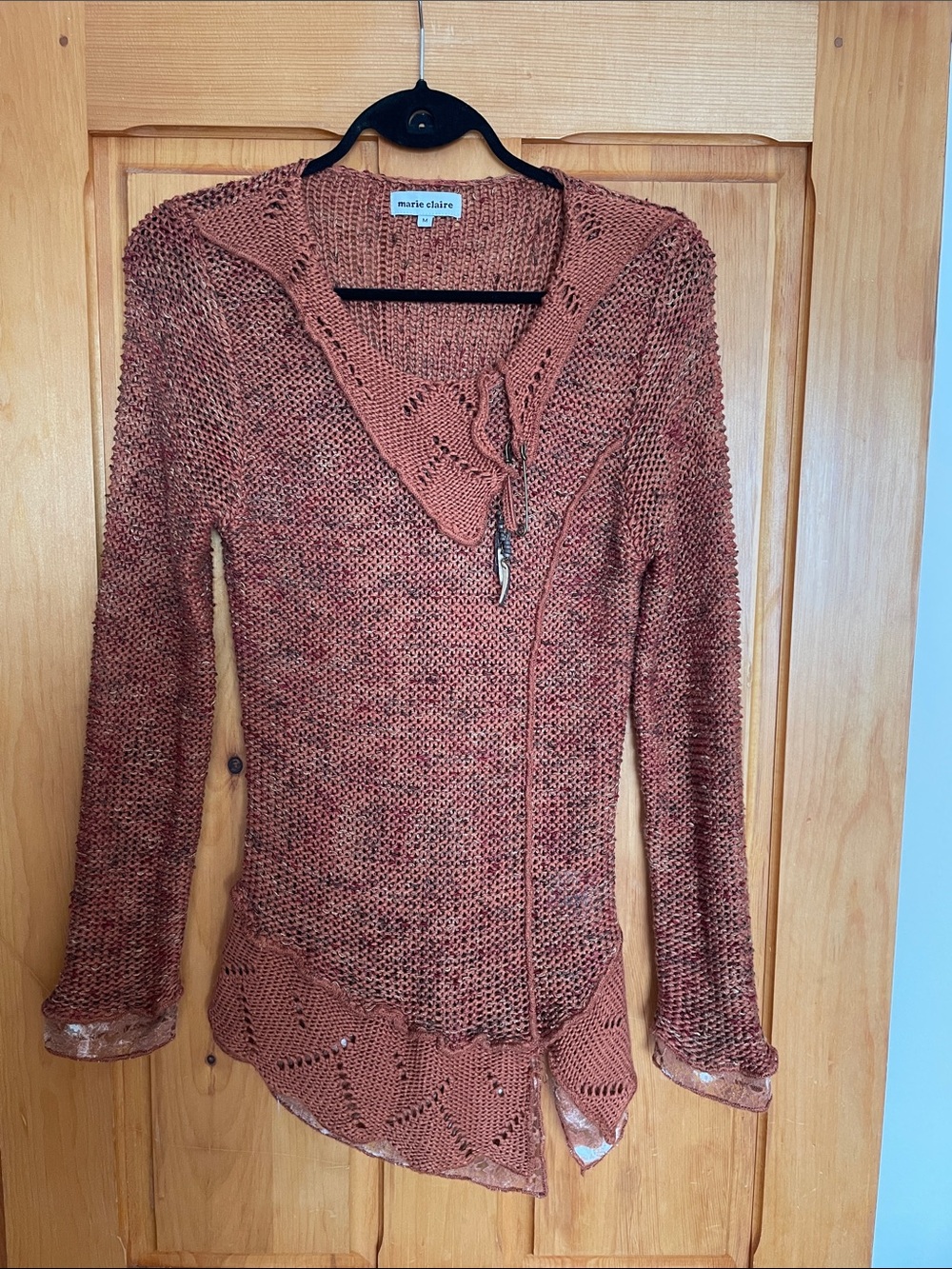 M  SO SOFT  Rust Knit  Sweater